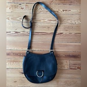 Frye Genuine Leather Cross Body Black Bag Handbag
